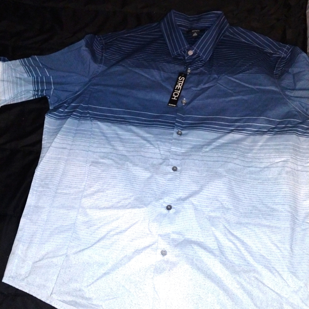 Casual button down shirt with cuff sleeves